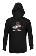 SD EAGLES SOFTBALL UNISEX LONG SLEEVE LIGHTWEIGHT HOODIES - V2