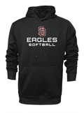 SD EAGLES SOFTBALL UNISEX LONG SLEEVE HEAVYWEIGHT HOODIE - V1