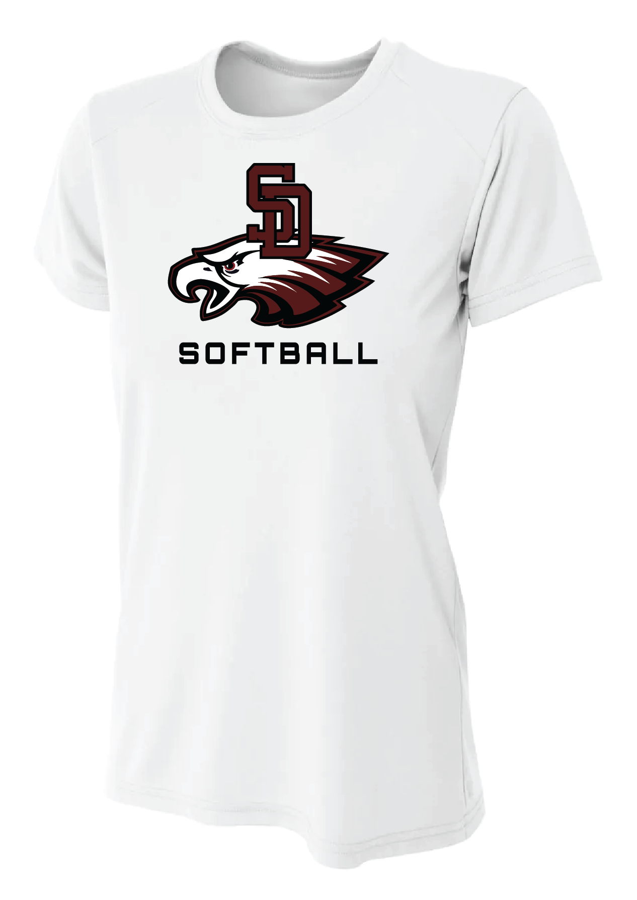 SD EAGLES SOFTBALL WOMEN'S CUT T-SHIRT - V2
