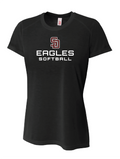 SD EAGLES SOFTBALL WOMEN'S CUT T-SHIRTS - V1
