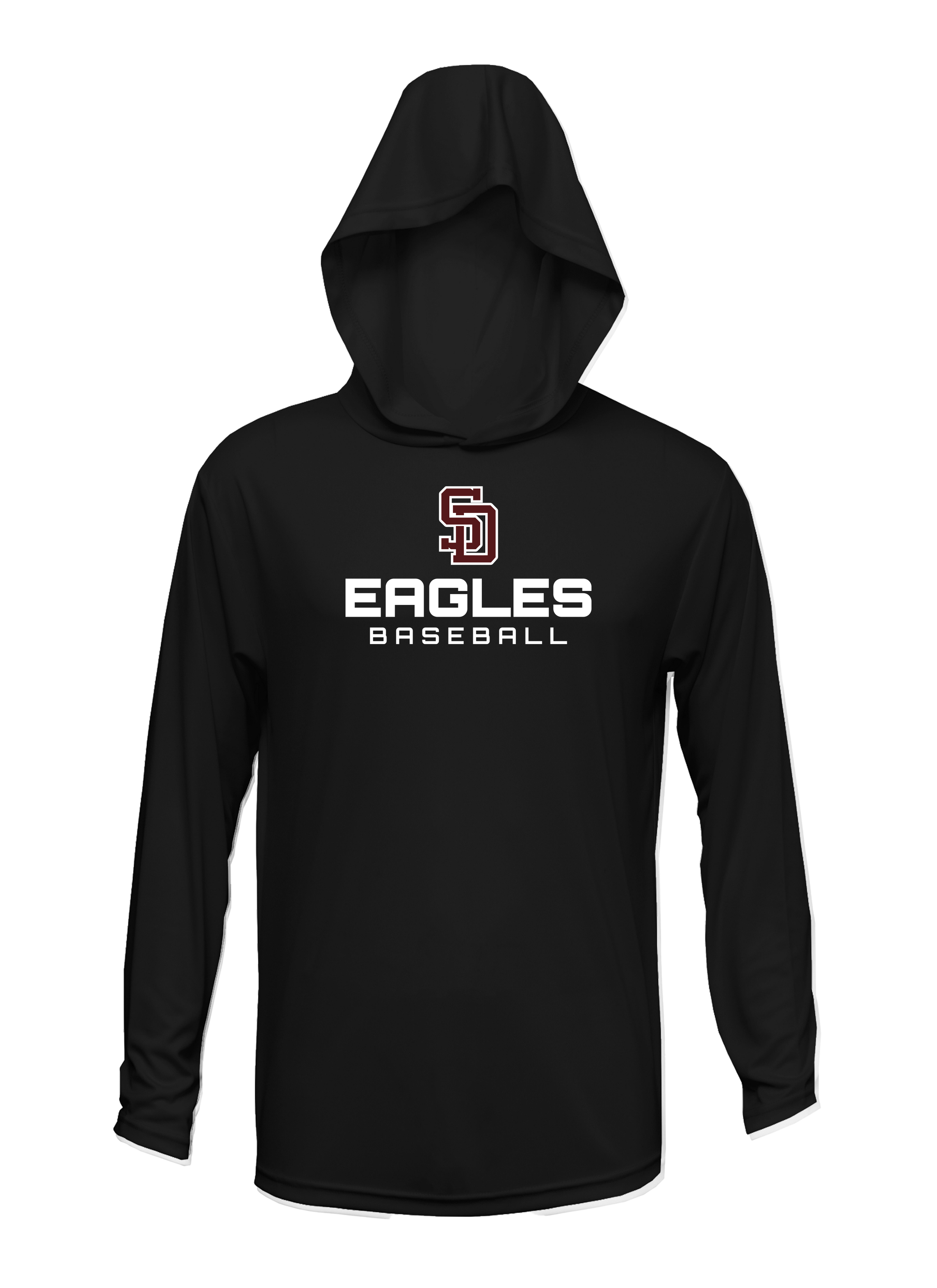SD EAGLES BASEBALL UNISEX LONG SLEEVE LIGHTWEIGHT HOODIES - V1