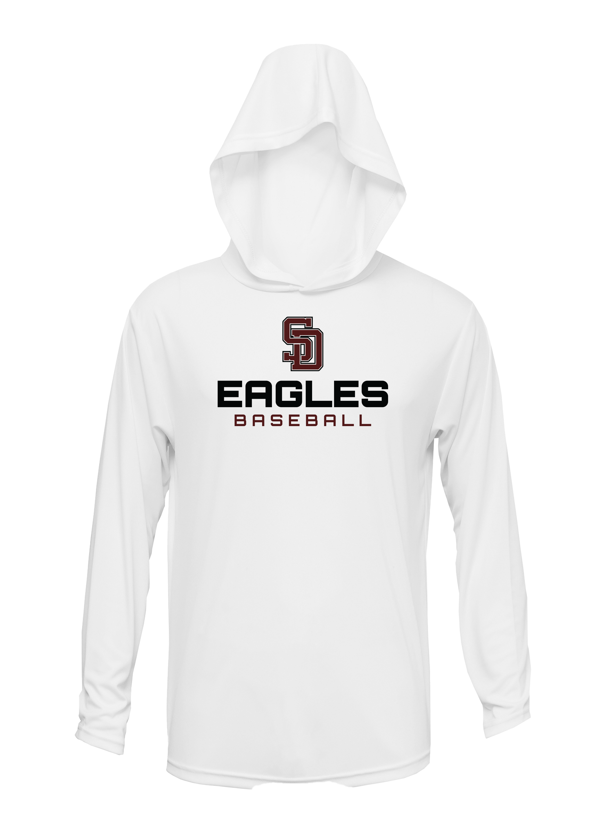 SD EAGLES BASEBALL UNISEX LONG SLEEVE LIGHTWEIGHT HOODIES - V1